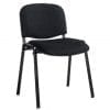 Black Fabric Fixed Frame Chair