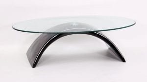 Morgan Coffee Table In Black High Gloss, Fibre Glass