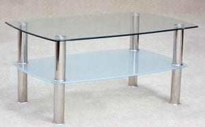 Togo Clear Glass Coffee Table