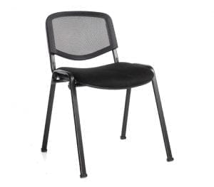 Taurus Black Mesh Stacking Chair