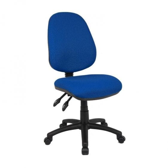 Vantage 100 Fabric Operator Chair In Blue Fabric