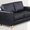2 Seat Black Chesterfield Sofa
