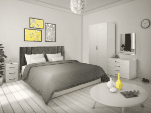 Lisbon White Bedroom Set