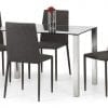 Enzo Table & Jazz Chairs - Slate Grey Linen
