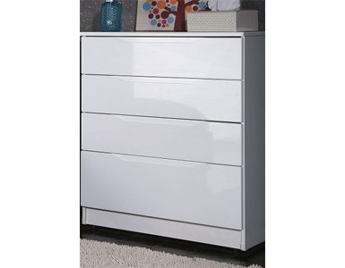 Genoa High Gloss White Chest