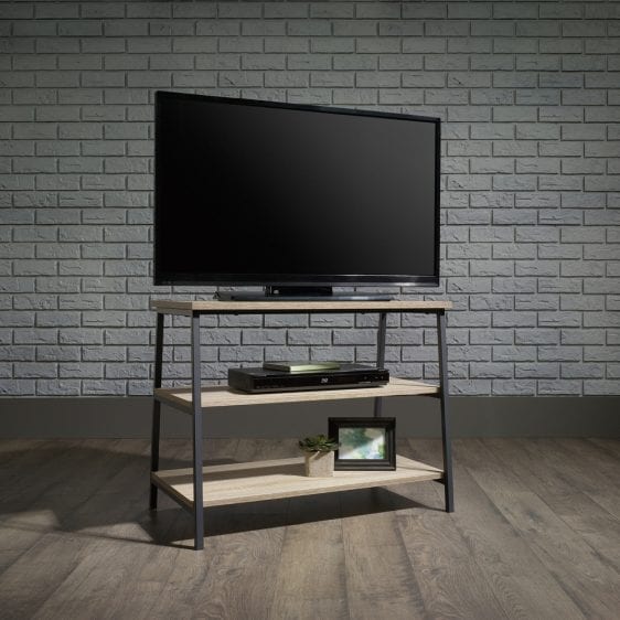 Industrial Style TV Stand / Trestle Shelf