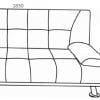 Logan Fabric Sofa Bed Diagram