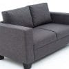 Victoria Charcoal Grey Fabric Sofa