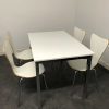 White Rectangular Table & Chairs