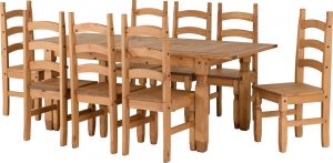 Pine Table & 8 Chairs